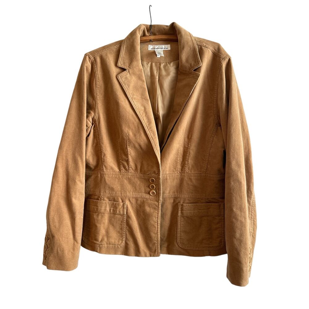 Jones New York Sport Tan Jacket Size XL Extra Large